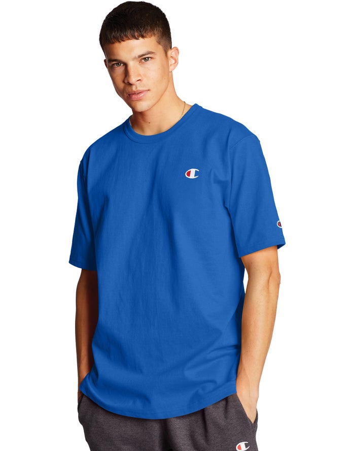 Champion Heritage C Logo T-Shirt Heren - Blauw - Belgie 2915AIORG